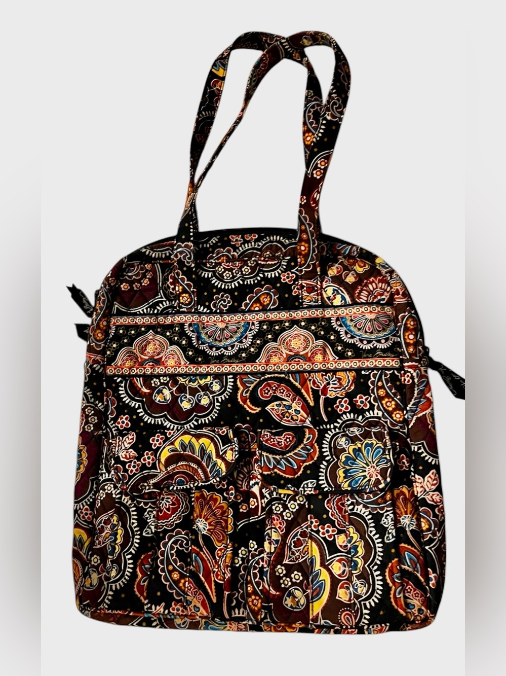 Vera Bradley Villager Tote – Bali Gold – Retired – Like New